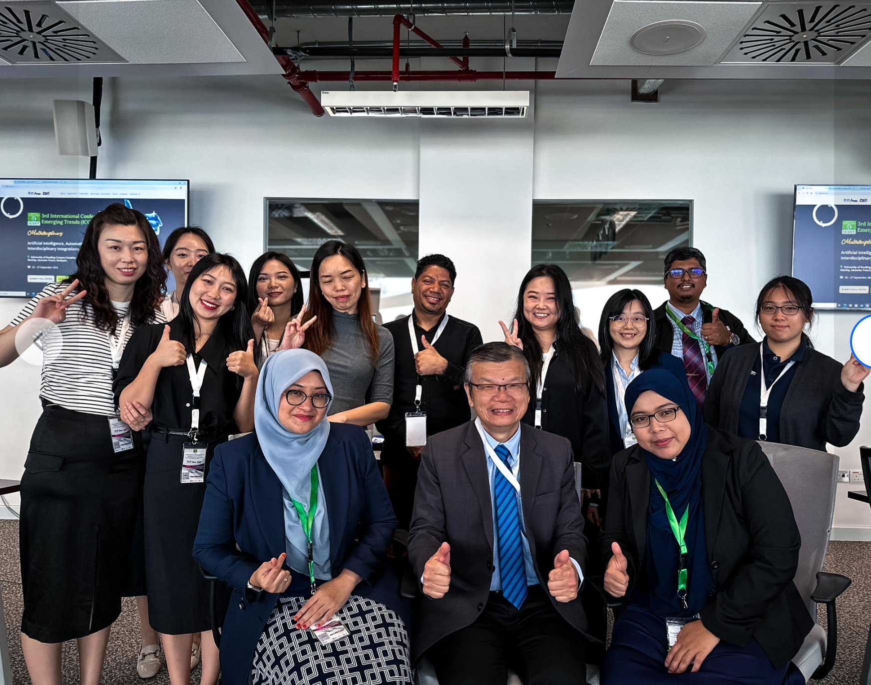 ICGET Conference — group photo with conference delegates